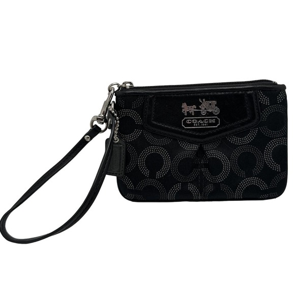 COACH est 1941 Black Wristlet - Picture 1 of 5